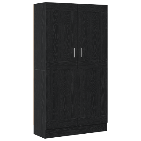 vidaXL Boekenkasten 2 stuks Zwart Eiken 165x30,5x150 cm Geschuurd Hout afbeelding2 - 1