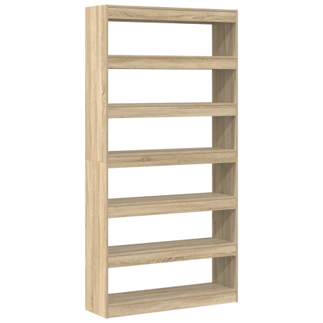vidaXL Boekenkast/Roomdivider Sonoma Eiken 100x30x198 cm afbeelding2 - 1