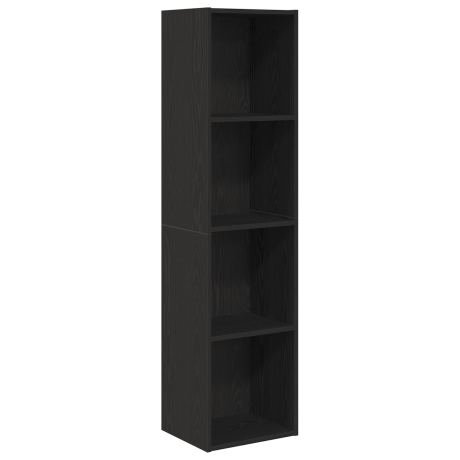 vidaXL Boekenkast/tv-meubel 36x30x143 cm zwart eikenkleurig afbeelding2 - 1
