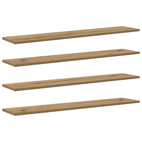 vidaXL Boekenplank Bord 4 pcs Bruin 100 x 40 x 1.5cm Spaanplaat afbeelding2 - 1