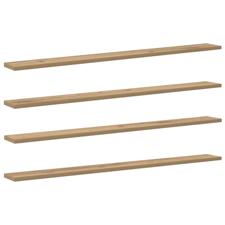vidaXL Boekenplank Bord 4 pcs Bruin 100 x 40 x 1.5cm Spaanplaat afbeelding2 - 1