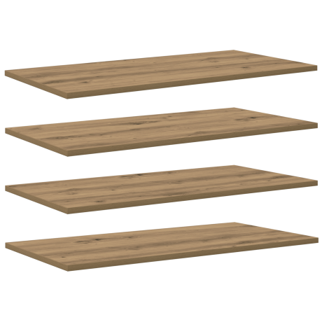 vidaXL Boekenplank Bord 4 pcs Bruin 100 x 40 x 1.5cm Spaanplaat afbeelding2 - 1