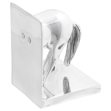 vidaXL Boekensteunen 2 st paard 11x14x25 cm aluminium zilverkleurig afbeelding2 - 1