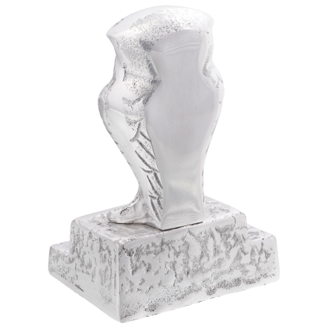 vidaXL Boekensteunen 2 st uil 12x9x19 cm aluminium zilverkleurig afbeelding2 - 1