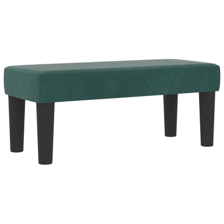 vidaXL Box Spring Bed met Matras & Bank Donkergroen 80x200 cm Fluweel afbeelding2 - 1