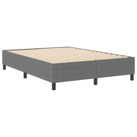 vidaXL Platform bedframe Lichtgrijs 160 x 200 cm Katoen Stof afbeelding2 - 1