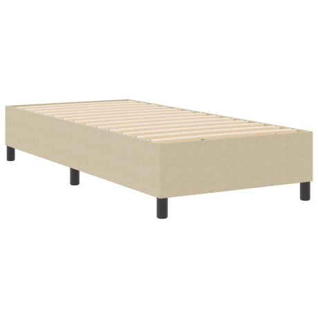 vidaXL Boxspringbed Lichtgroen Grijs 80x200 cm Katoenen Stof afbeelding2 - 1
