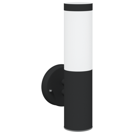 vidaXL Buiten Wandlamp Zwart RVS IP44 afbeelding2 - 1