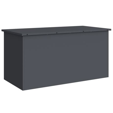 vidaXL Buitenopslagdoos Antraciet 100 x 50,5 x 50 cm Staal afbeelding2 - 1