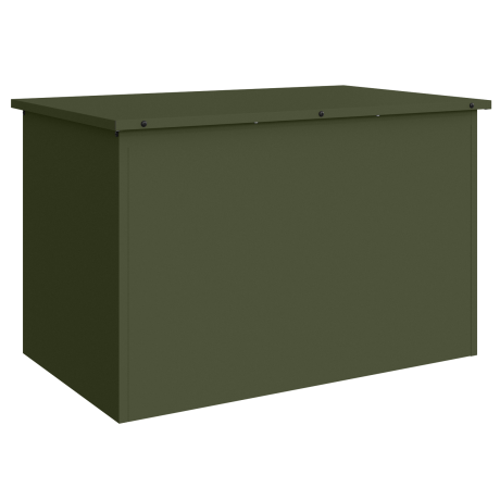 vidaXL Buitenopslagdoos Olijfgroen 80 x 50.5 x 50 cm Koudgewalst staal afbeelding2 - 1