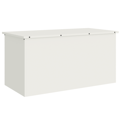 vidaXL Buitenopslagdoos Wit 100 x 50,5 x 50 cm Staal afbeelding2 - 1