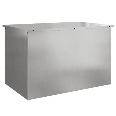 vidaXL Buitenopslagdoos Zilver 80 x 50,5 x 50 cm Staal afbeelding2 - 1