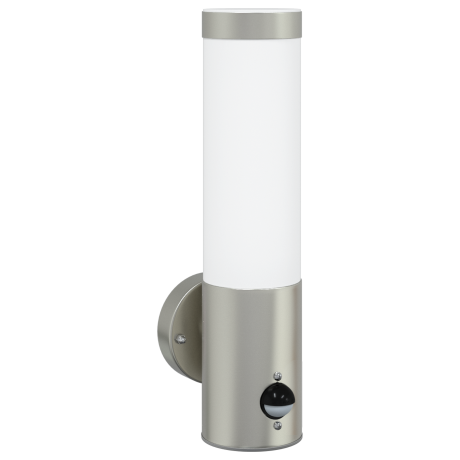 vidaXL Buitenwandlamp met sensor - Zilver RVS IP44 afbeelding2 - 1