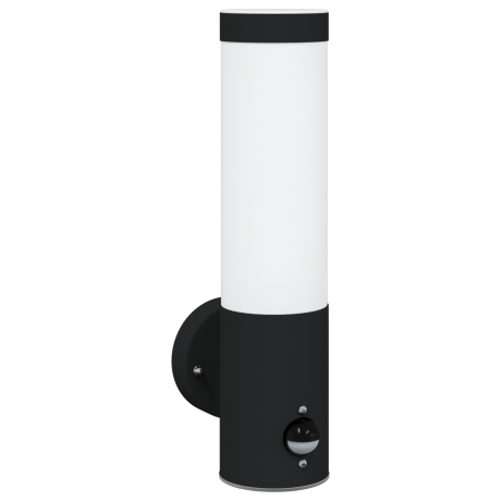 vidaXL Buitenwandlamp met Sensor - Zwart RVS - IP44 afbeelding2 - 1