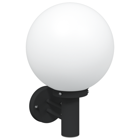 vidaXL Buitenwandlamp Zwart RVS IP44 afbeelding2 - 1