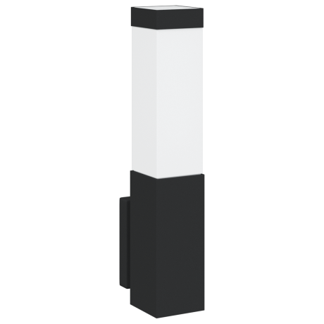 vidaXL Buitenwandlamp Zwart RVS IP44 afbeelding2 - 1