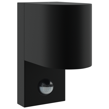 vidaXL Buitenwandlampen met Sensor Zwart RVS IP44 afbeelding2 - 1