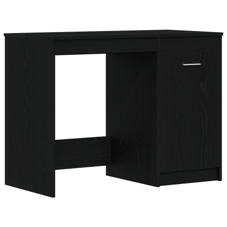 vidaXL Bureau 100x50x76 cm bewerkt hout zwart eikenkleurig afbeelding2 - 1