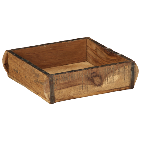 vidaXL Dienbladen 4 st 31x29x10 cm massief gerecycled hout afbeelding2 - 1