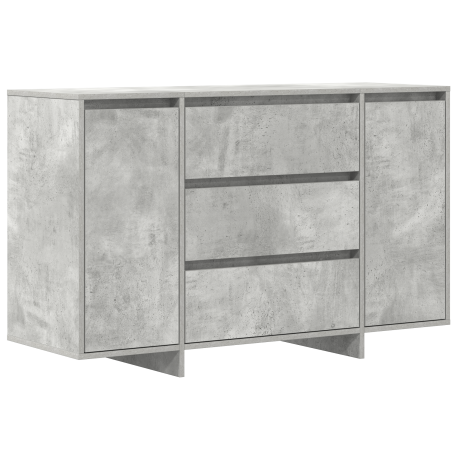 vidaXL Dressoir met lade Beton Grijs 120 x 41 x 75 cm Bewerkt hout afbeelding2 - 1
