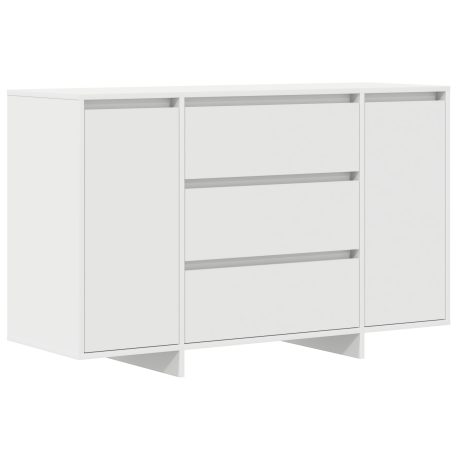 vidaXL Dressoir met lade Wit 120 x 41 x 75 cm Bewerkt hout afbeelding2 - 1