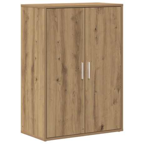vidaXL Dressoir Artisan Eiken 60 x 31 x 84 cm Bewerkt hout afbeelding2 - 1