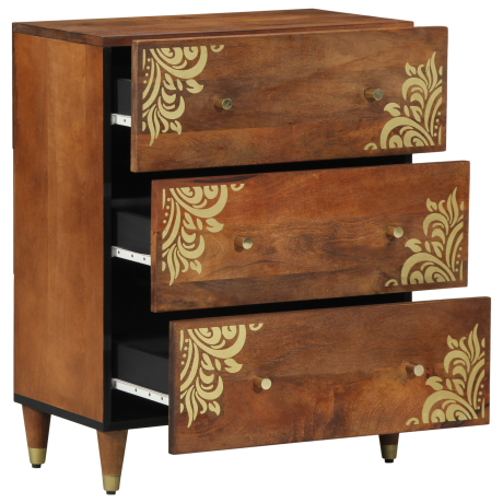 vidaXL Dressoir 60x33x75 cm Massief Mango Hout afbeelding2 - 1