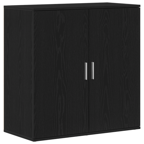 vidaXL Dressoir 79x38x80 cm bewerkt hout zwart eikenkleurig afbeelding2 - 1