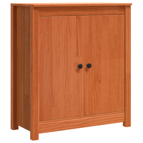 vidaXL Dressoir Wasbruin 70 x 35 x 80 cm Massief grenenhout afbeelding2 - 1