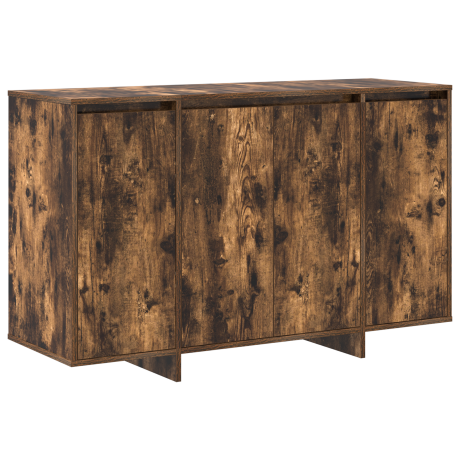 vidaXL Dressoir Gerookt eiken 120 x 41 x 75 cm Bewerkt hout afbeelding2 - 1