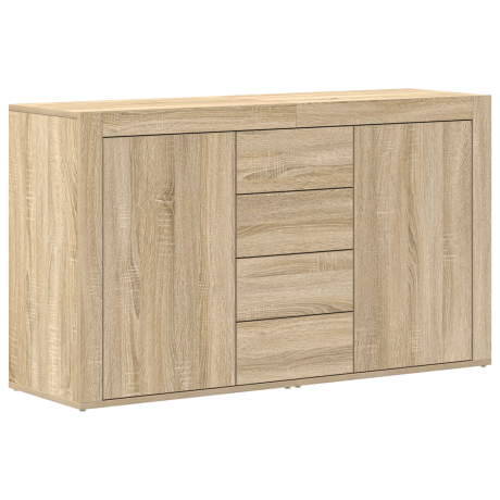 vidaXL Dressoir Sonoma Eik 120x36x69 cm Kunststof afbeelding2 - 1