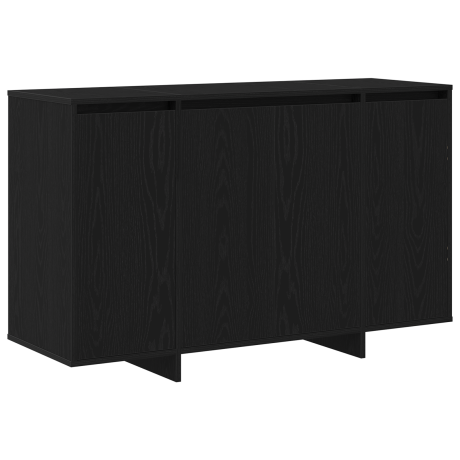 vidaXL Dressoir Zwart eiken 120 x 41 x 75 cm Bewerkt hout afbeelding2 - 1