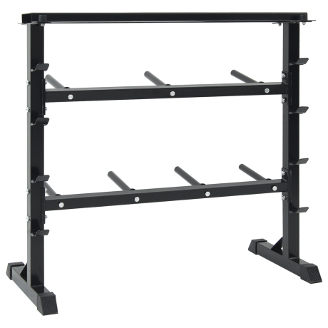 vidaXL Dumbbell Rek met 7 Houder en 8 Haken 300 kg Staal afbeelding2 - 1