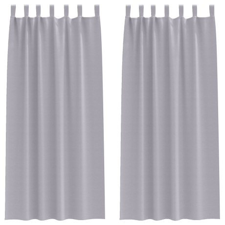 vidaXL Gordijnen 2 pcs Metaalgrijs 260 x 140 cm Polyester afbeelding2 - 1