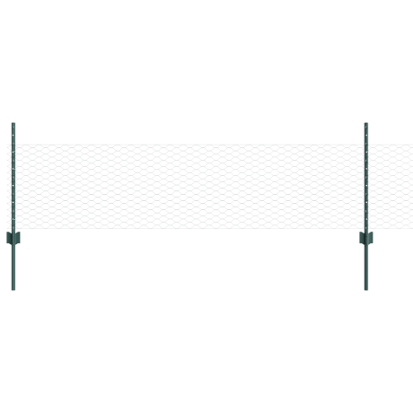 vidaXL Hexagonaal tuinhek set Set van 2 Groen Gepoedercoat staal Groot afbeelding2 - 1