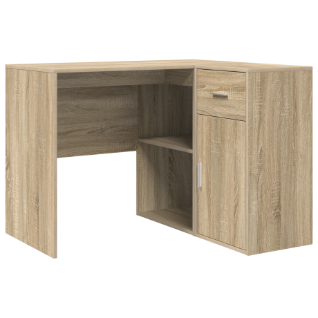 vidaXL Hoekbureau Sonoma Eiken 102x88x75 cm Geengineerd Hout afbeelding2 - 1
