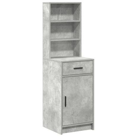 vidaXL Hoge Kast Betonnen Grijs 40x41x135 cm Geengineerd Hout afbeelding2 - 1