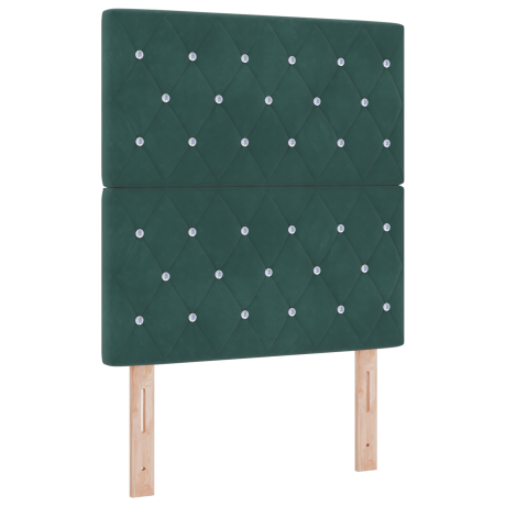 vidaXL Hoofdbord LED 80 cm fluweel donkergroen afbeelding2 - 1