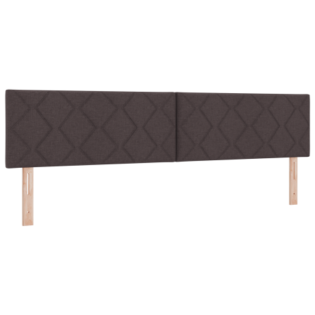 vidaXL LED Hoofdbord Bruin 200 cm Stof afbeelding2 - 1