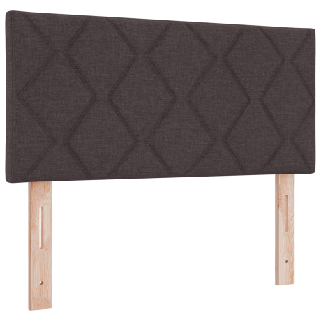 vidaXL LED Hoofdbord Bruin 90 cm Stof afbeelding2 - 1
