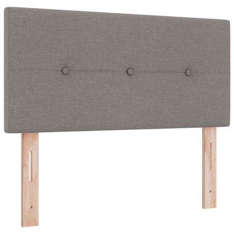 vidaXL Hoofdbord met LED en knopen 100 cm stof taupe afbeelding2 - 1