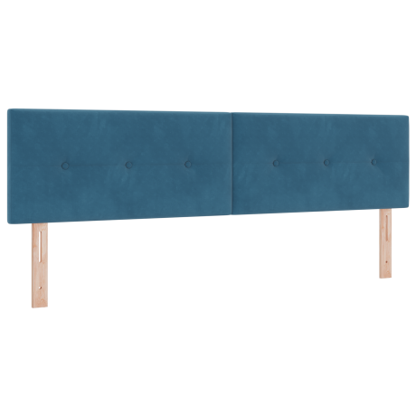 vidaXL Hoofdbord met LED en knopen 90 cm fluweel donkerblauw afbeelding2 - 1
