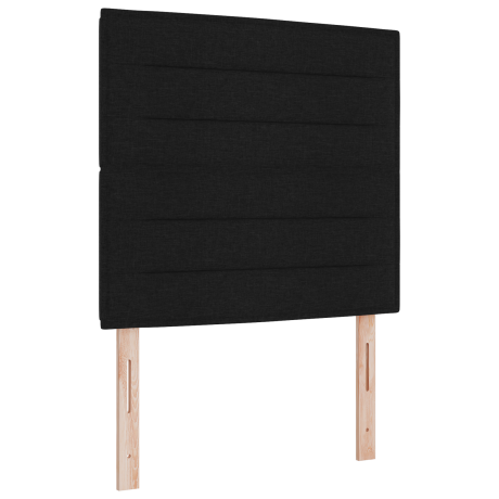vidaXL LED Hoofdbord met LED-stripverlichting Zwart 100 cm Stof afbeelding2 - 1