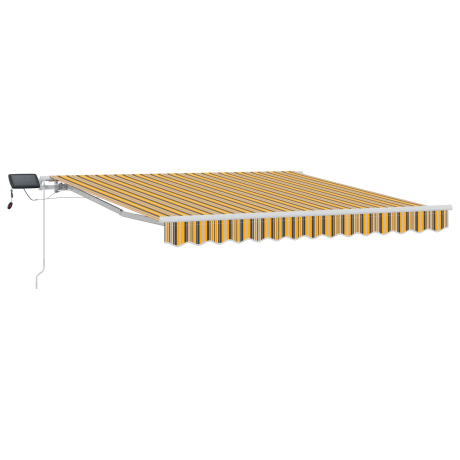 vidaXL Inklapbaar Zonnescherm with Meerkleurig 300 x 250 cm Stof afbeelding2 - 1