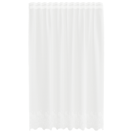 vidaXL Kantgordijn met gordijnen Wit 150 x 200 cm Polyester afbeelding2 - 1