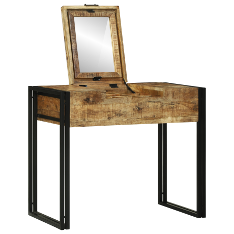vidaXL Kaptafel 90x50x75 cm van Massief Mango Hout afbeelding2 - 1