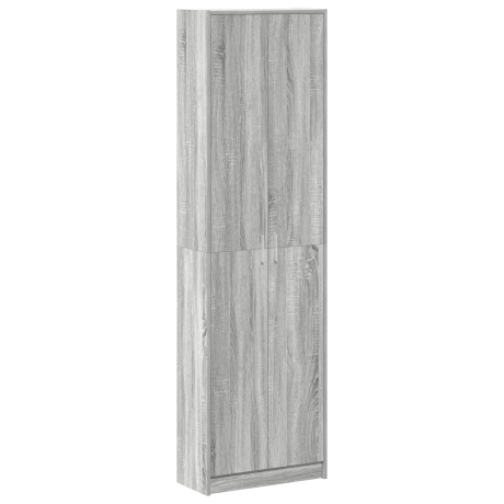 vidaXL Kledingkast Grijs Sonoma 55 x 25 x 189 cm Bewerkt hout afbeelding2 - 1