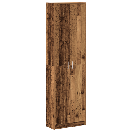 vidaXL Kledingkast met plank Oud Hout 55 x 25 x 189 cm Bewerkt hout afbeelding2 - 1