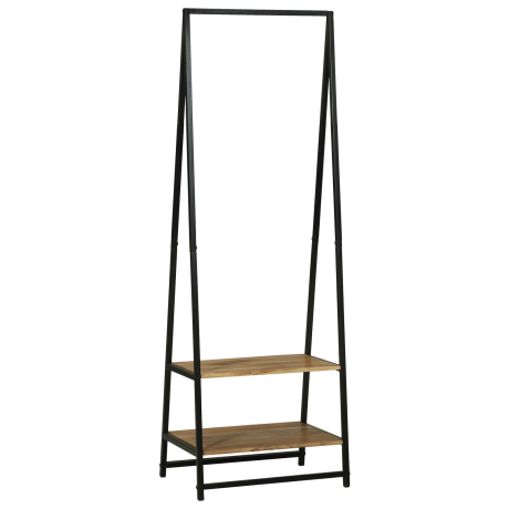 vidaXL Kledingrek 60x45x180 cm van Massief Acaciahout afbeelding2 - 1