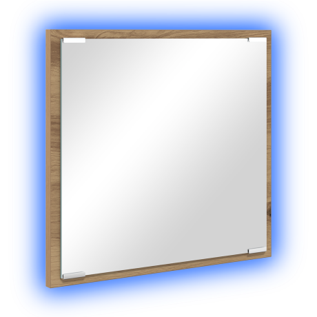 vidaXL LED Badkamerspiegel Artisan Eiken 40x8.5x37 cm Bewerkt Hout afbeelding2 - 1